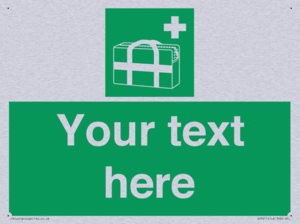 Custom sign safe condition Medical grab bag